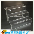 Stairs shape acylic display stand for bag